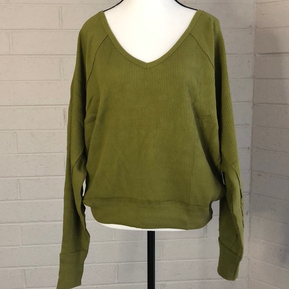 NWT Free People Santa Clara Thermal Top in Ferngully - Picture 4 of 13